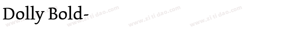 Dolly Bold字体转换
